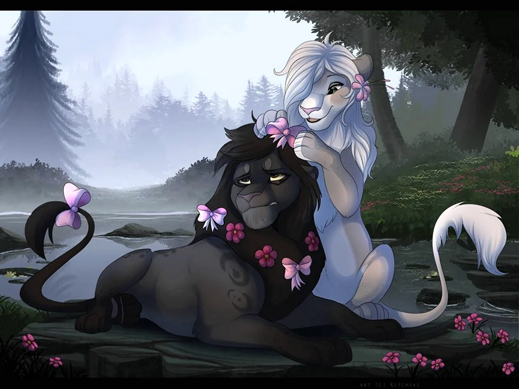 Фурри feral львы