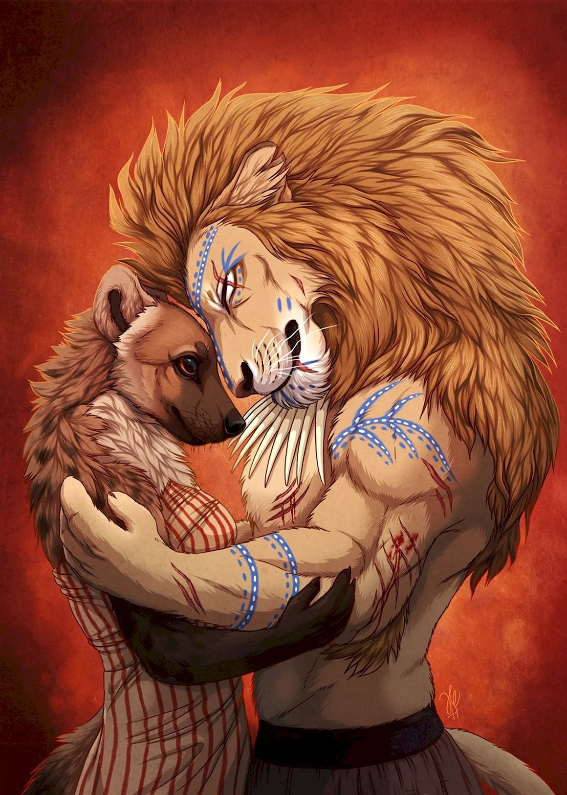 Фурри Hyena Lion