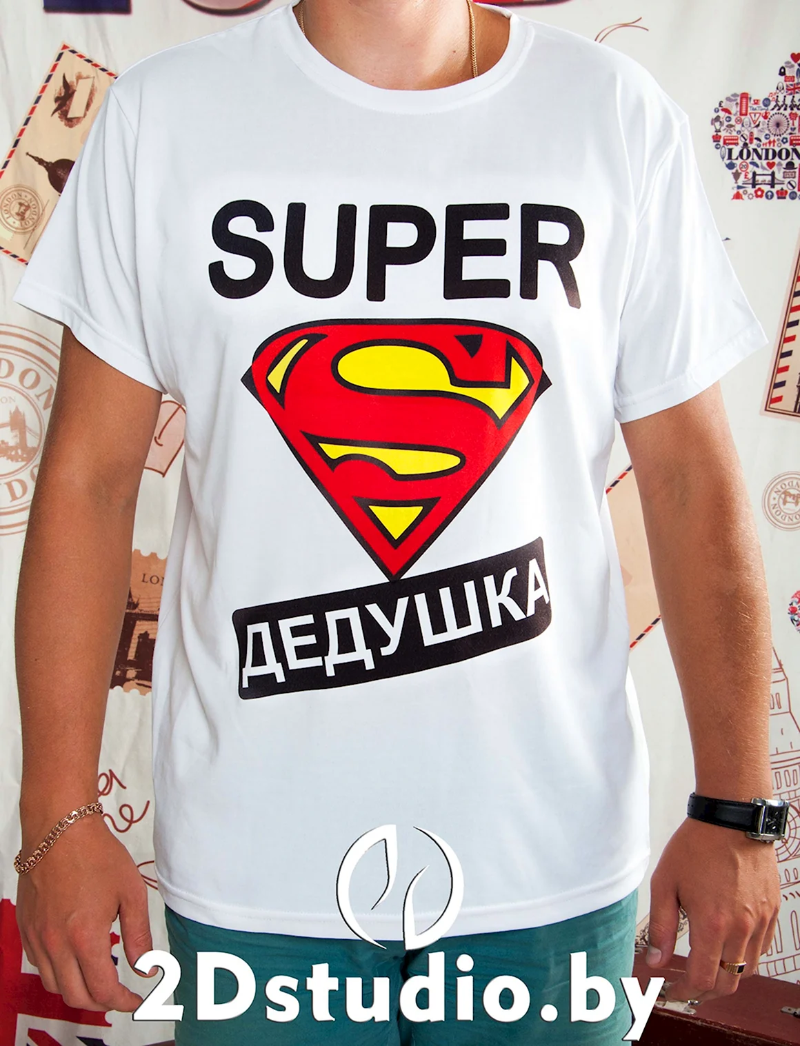 Футболка супер дедушка