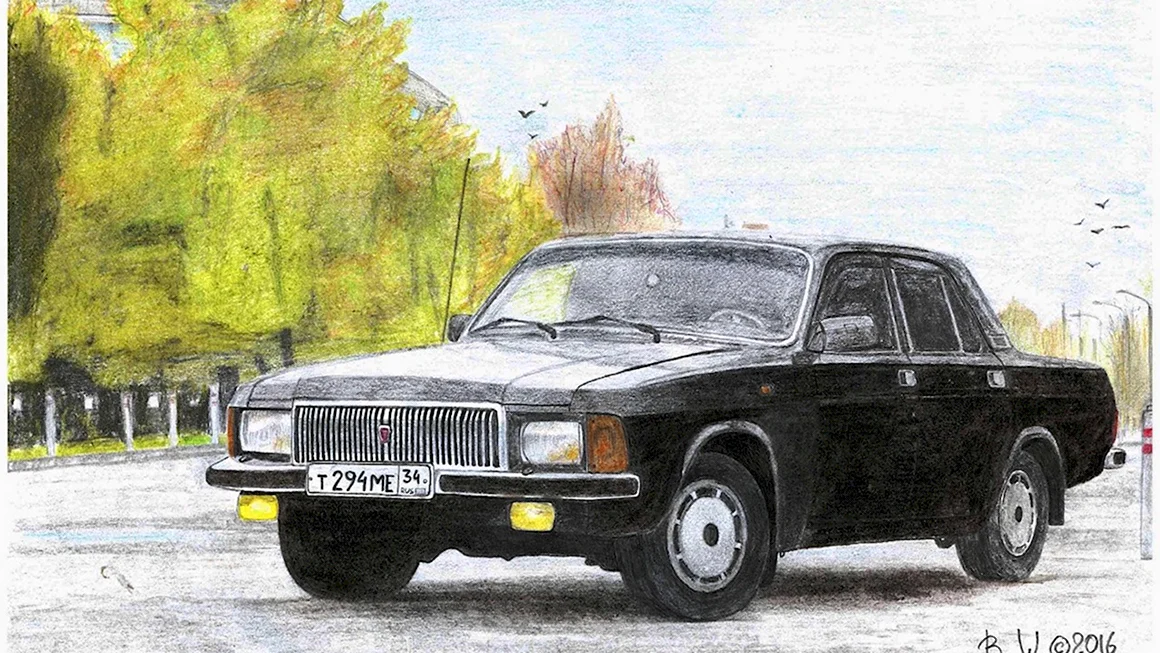 ГАЗ 3102 вектор