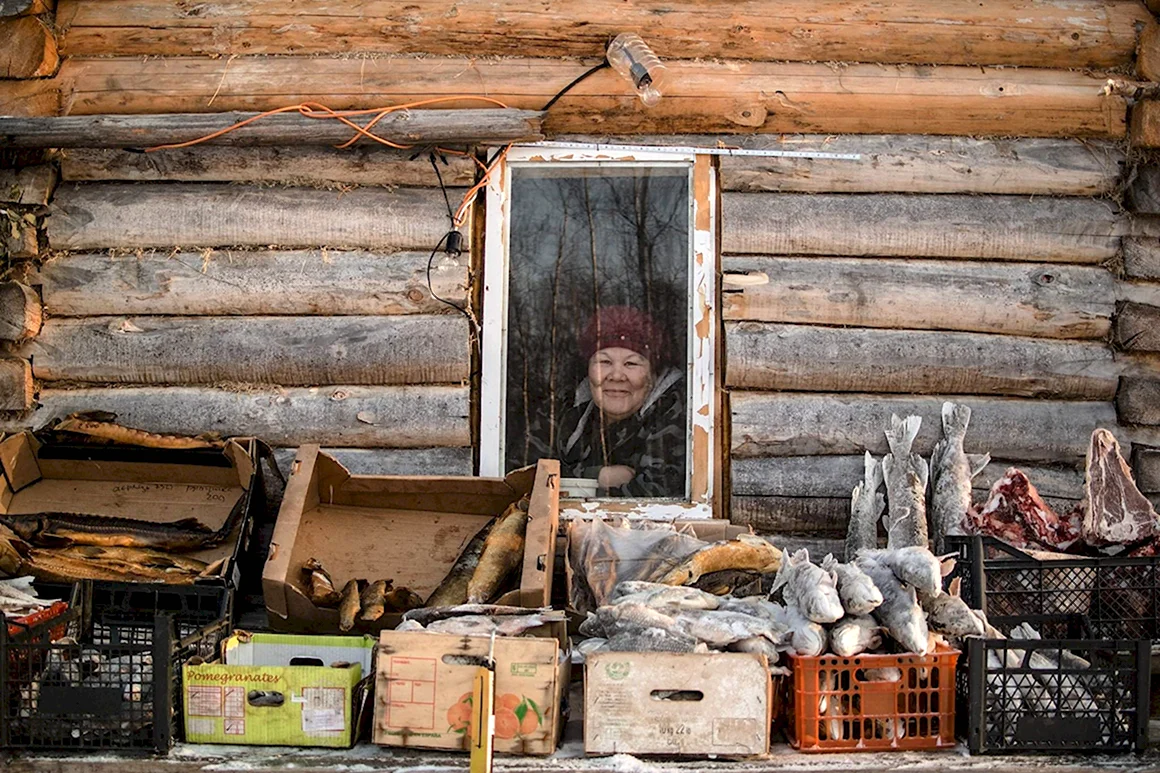 Глухая деревня в сибирской тайге