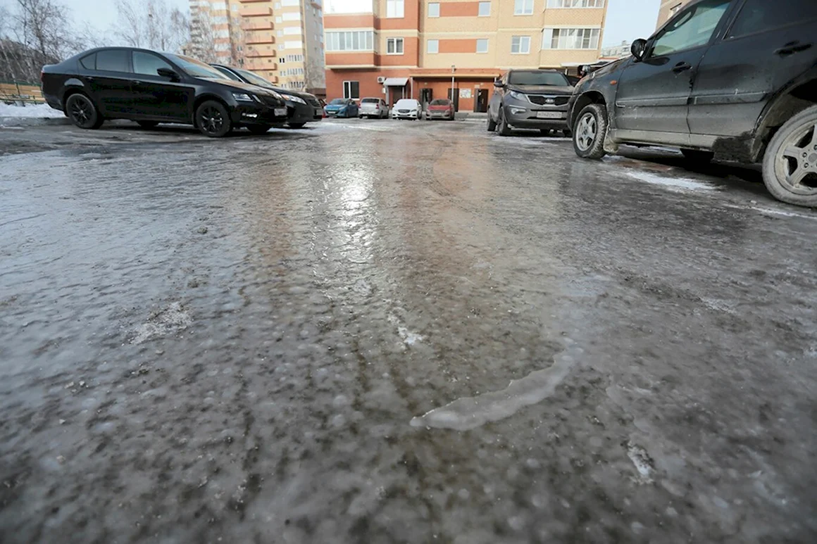 Гололед в Кургане