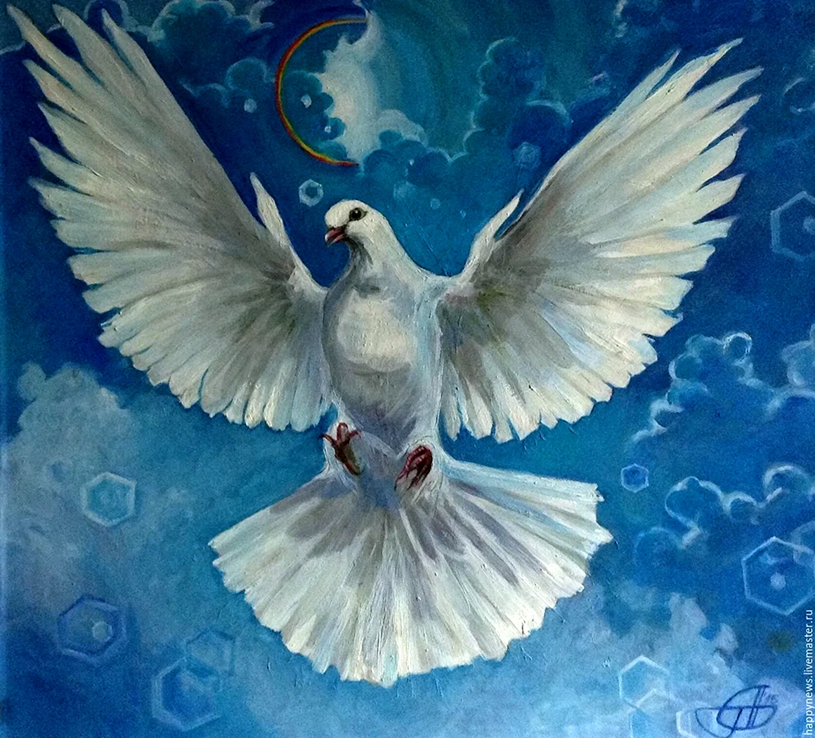Голубь рисунок