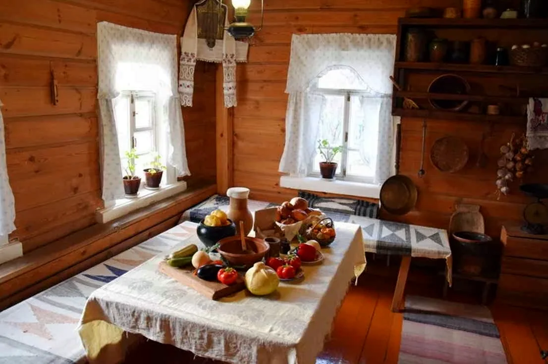 Горница в крестьянской избе