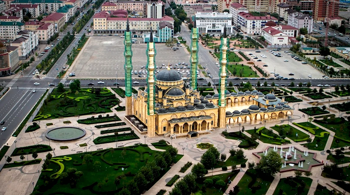 Город Грозный мечеть сердце Чечни