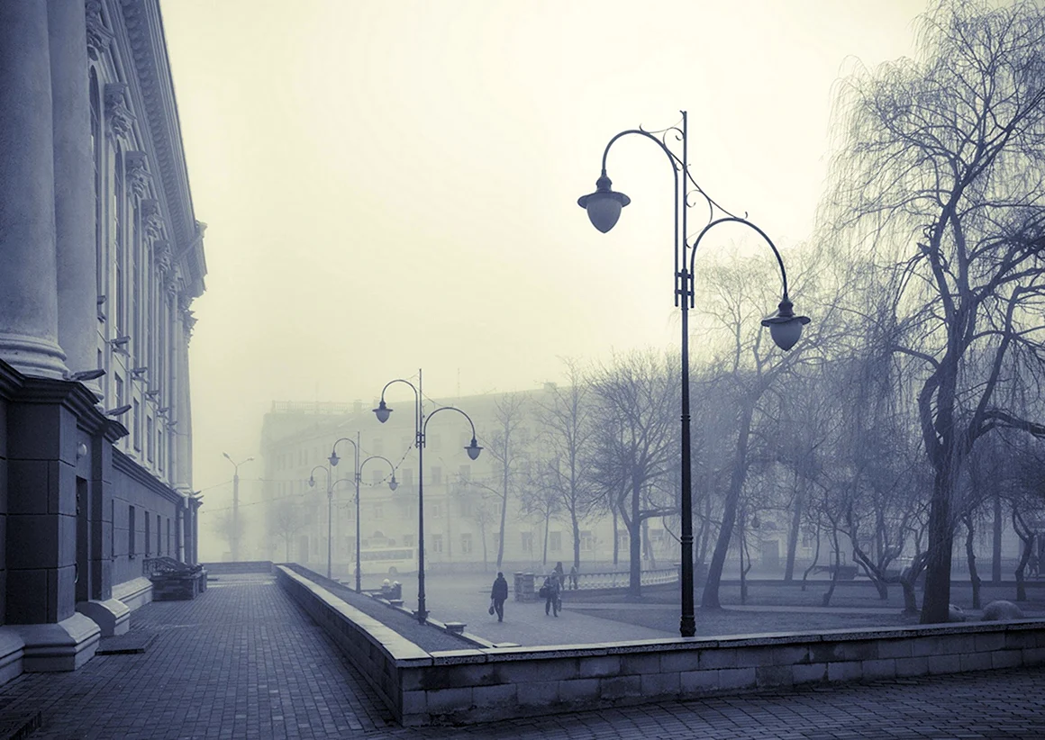 Город в тумане