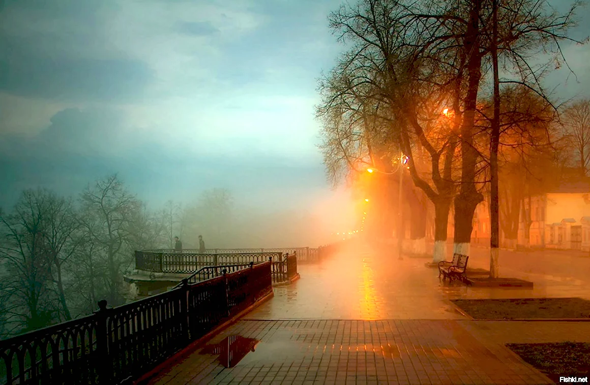 Город в тумане