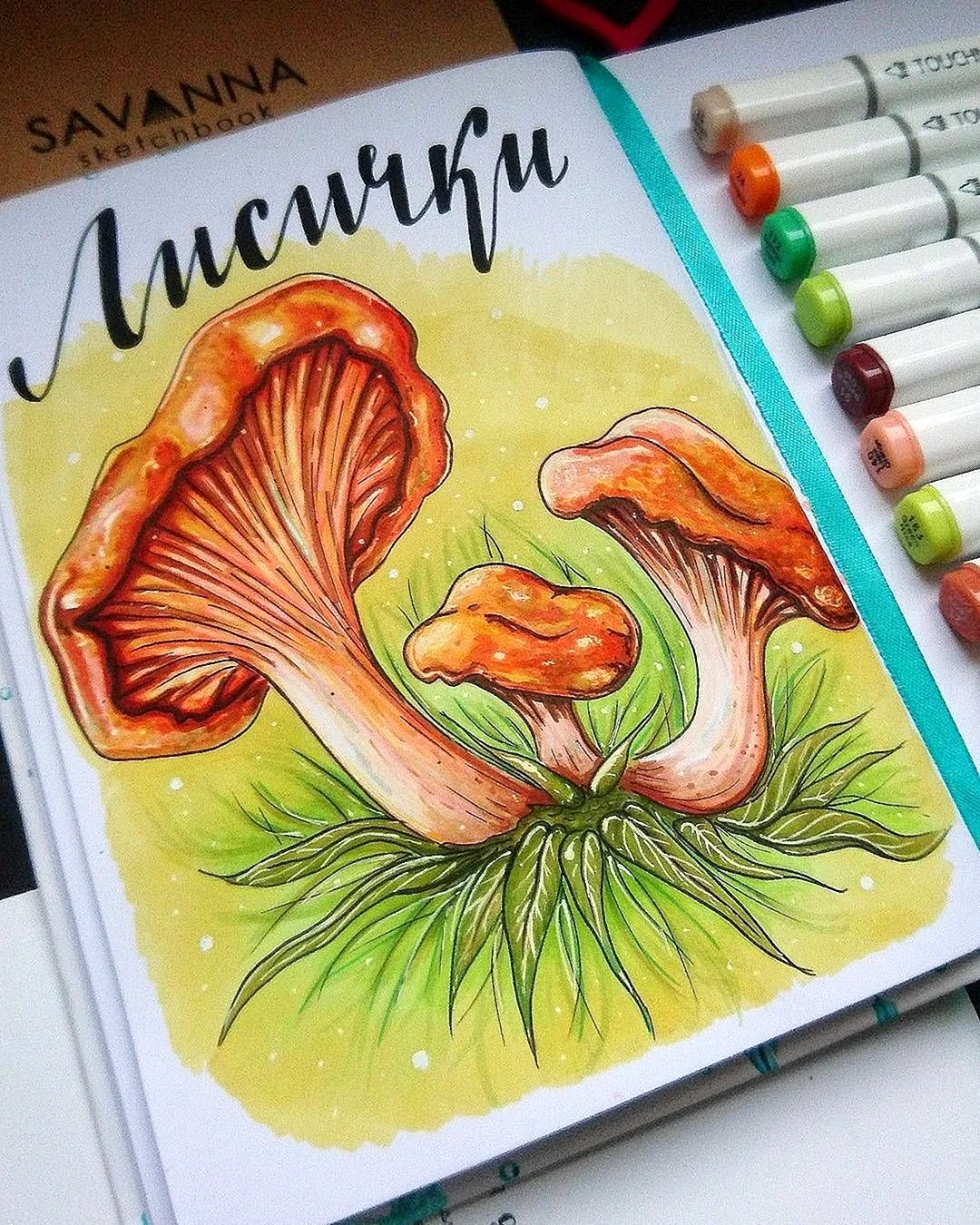 Грибы маркерами