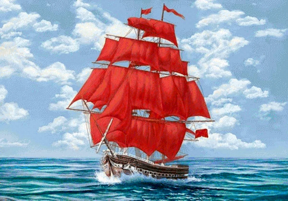 Грин Алые паруса море корабль