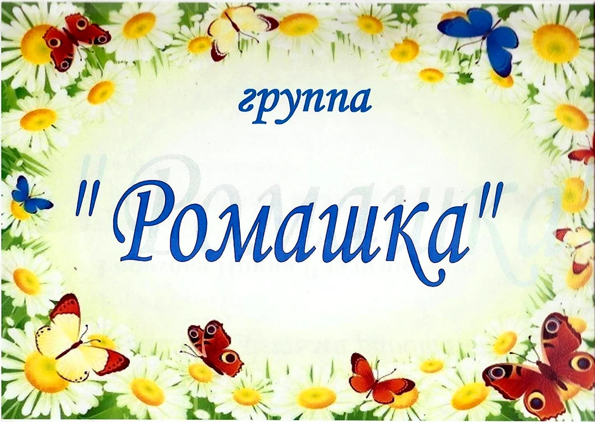 Группа Ромашка в детском саду