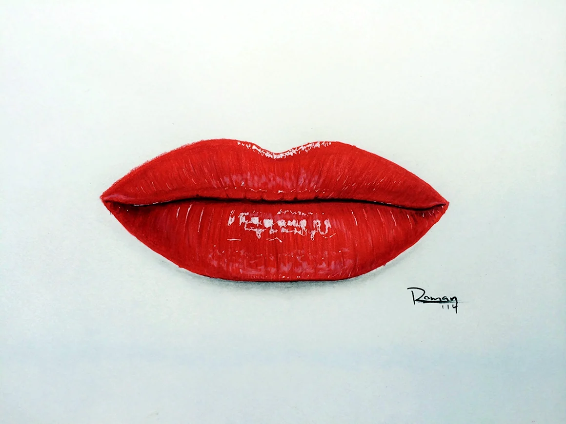 Губы рисунок