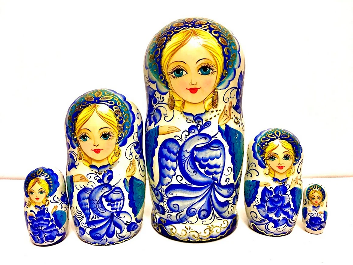 Гжель Матрешка штоф