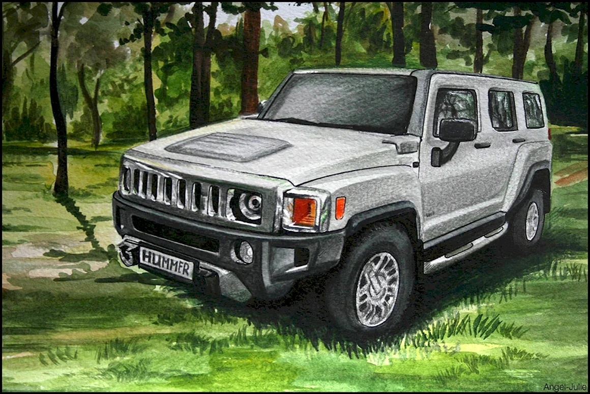 Hummer h2 рисунок
