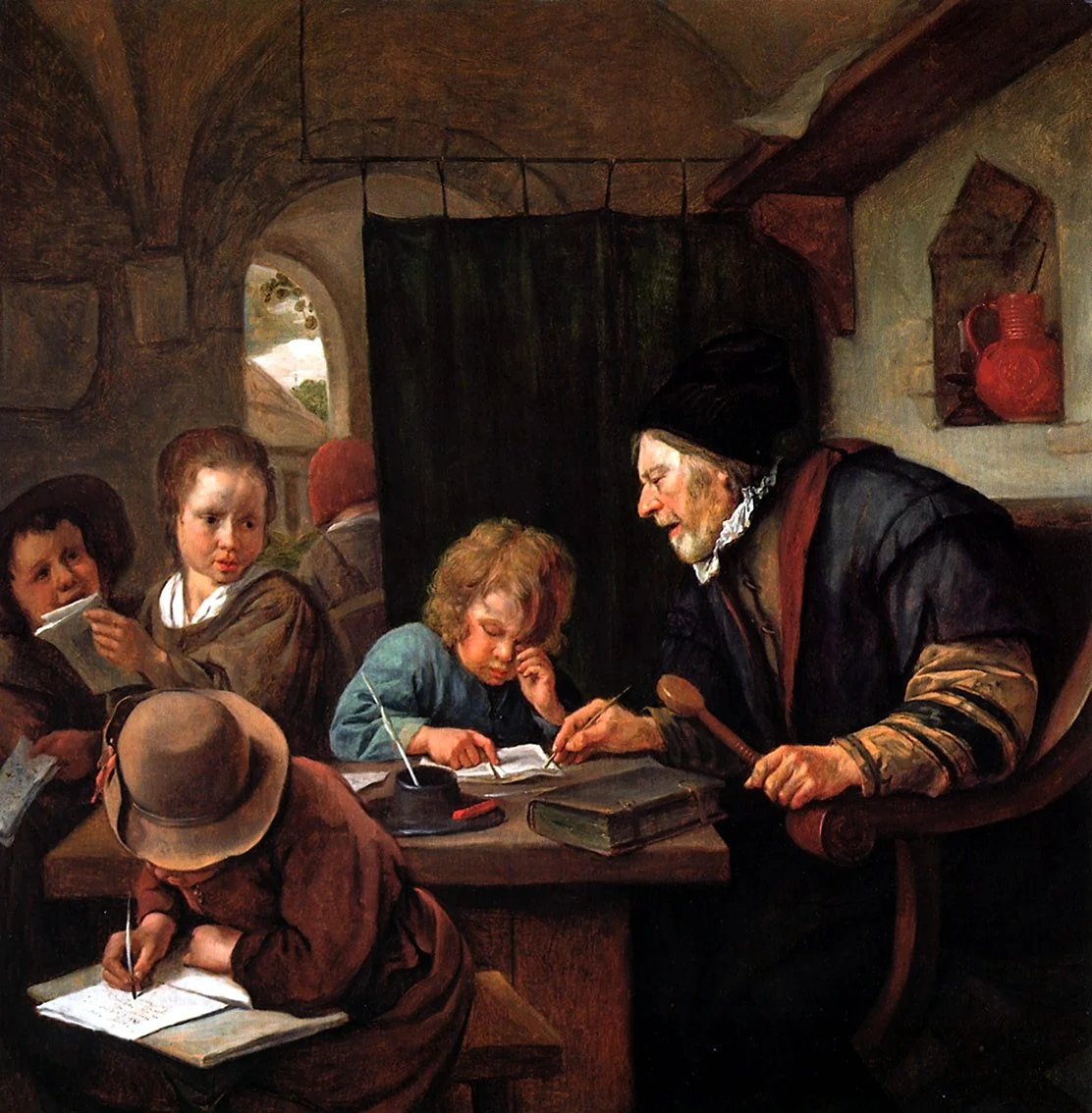 Ян стен 1626–1679 спящий учитель