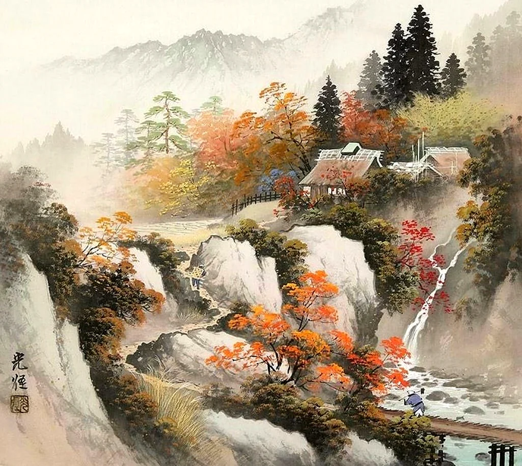 Японский художник Коукей Кодзима Япония живопись