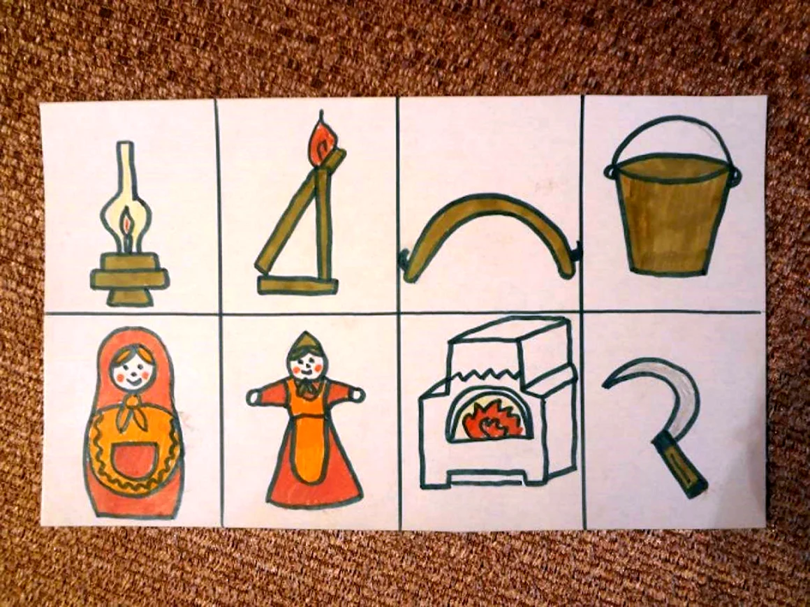 Игра лото русская изба