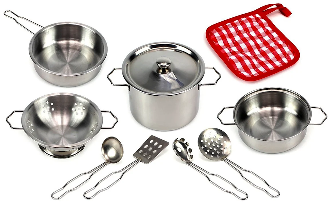 Игровой набор металлической посуды Metal Kitchen