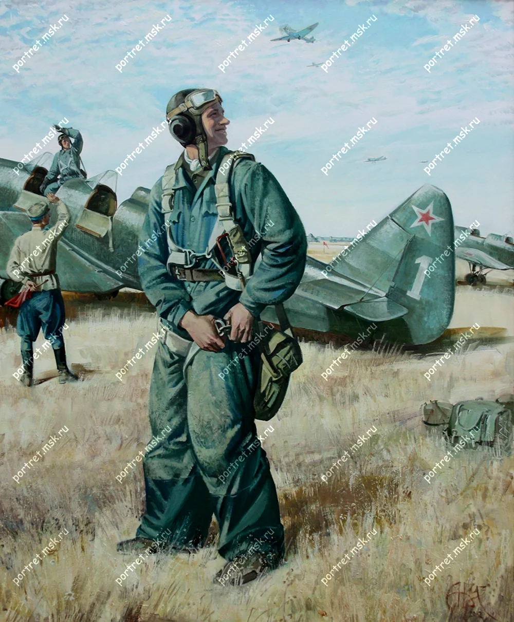 Иллюстрации лётчик великкая Отечественная война