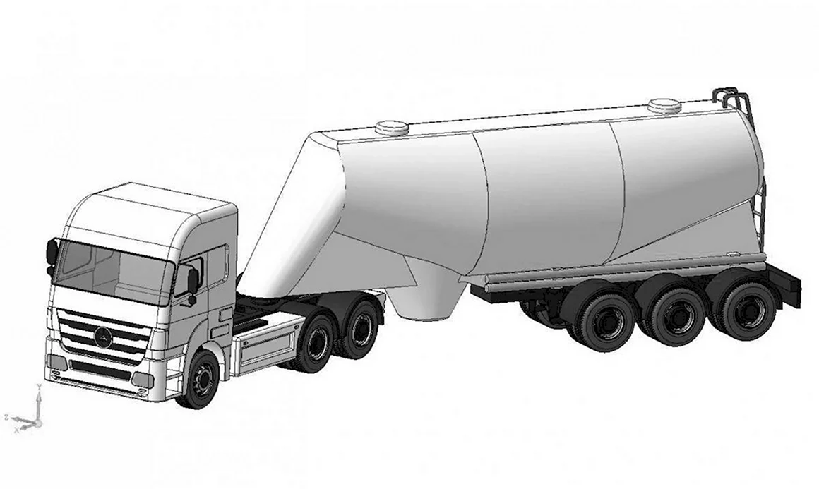 Iveco тягач цементовоз