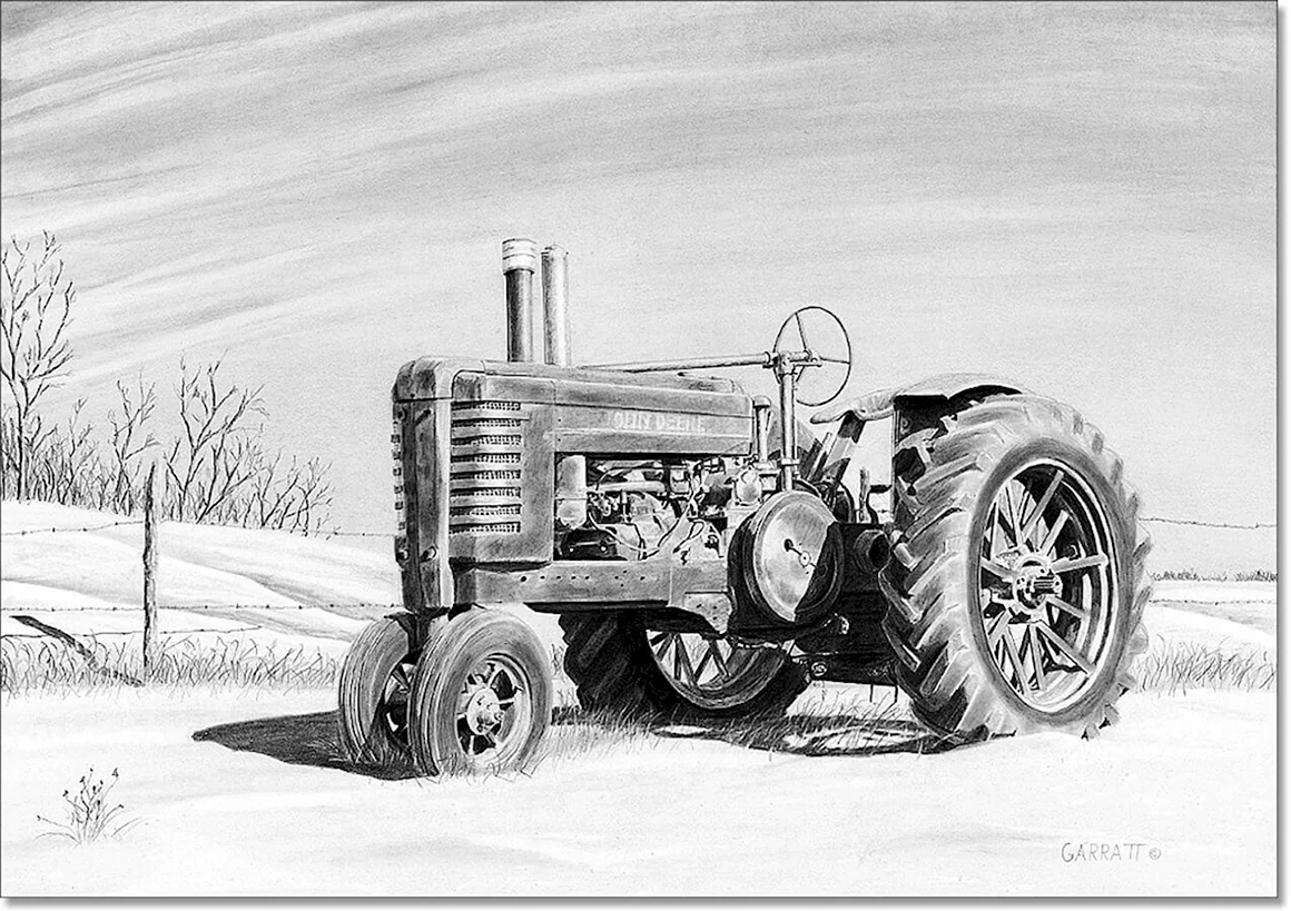 John Deere трактор