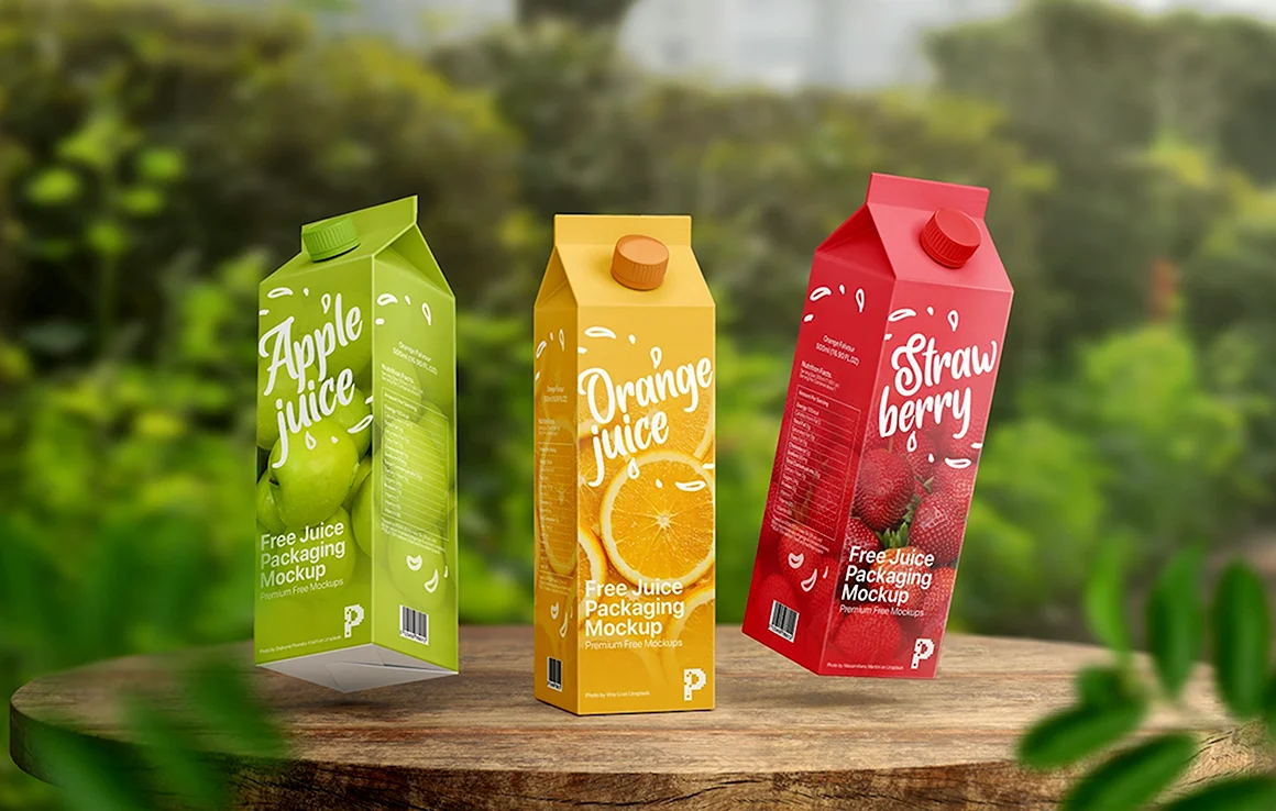 Juice Packaging Mockup