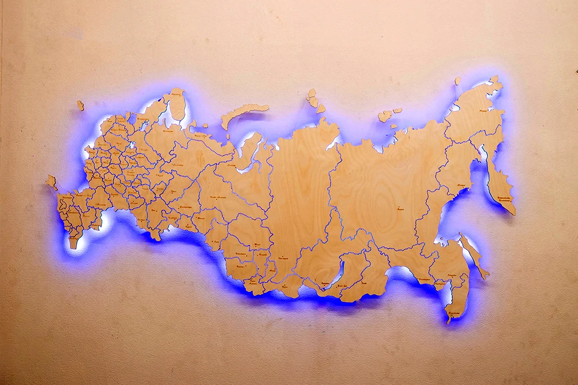 Карта России 3в