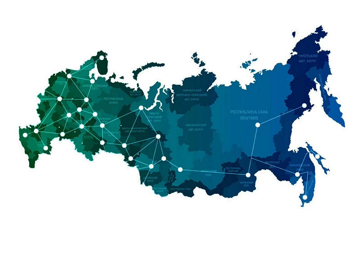 Карта России вектор