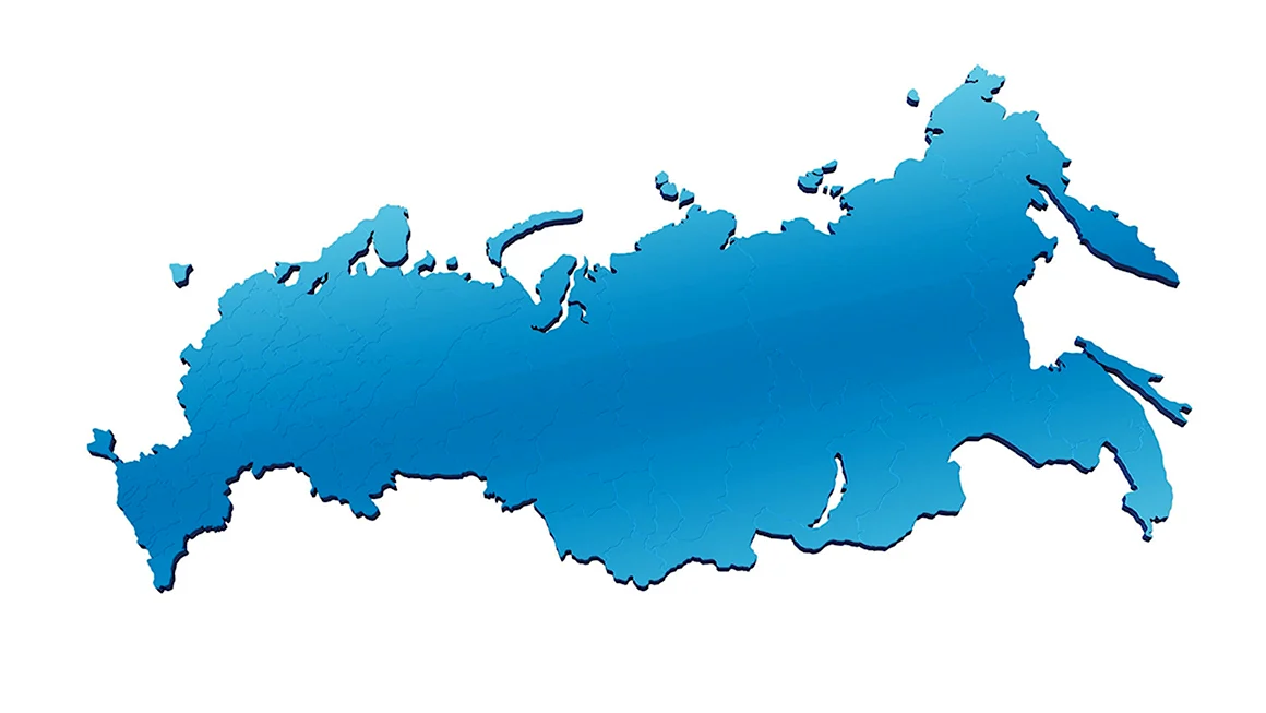 Карта России вектор