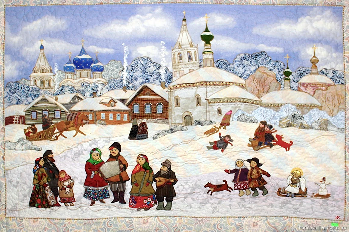 Картина ярмарочные гуляния
