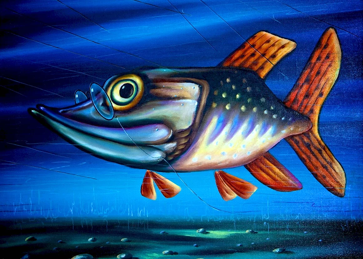 Картина щука Пайк