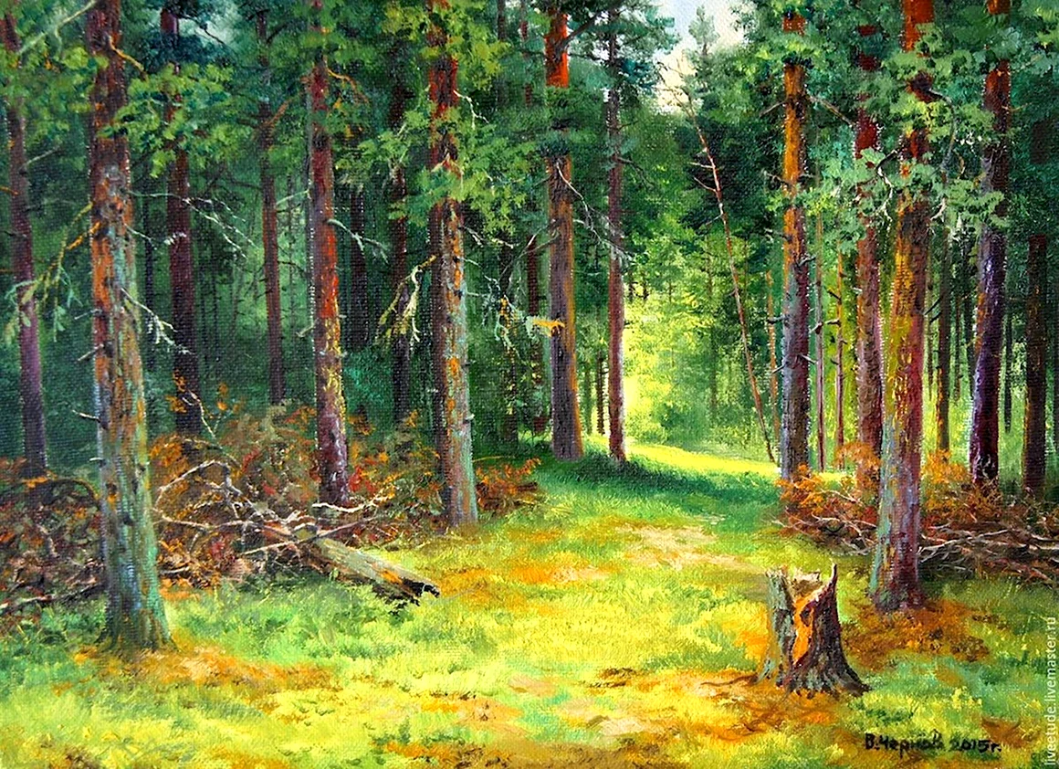 Картина Шишкина Лесное царство