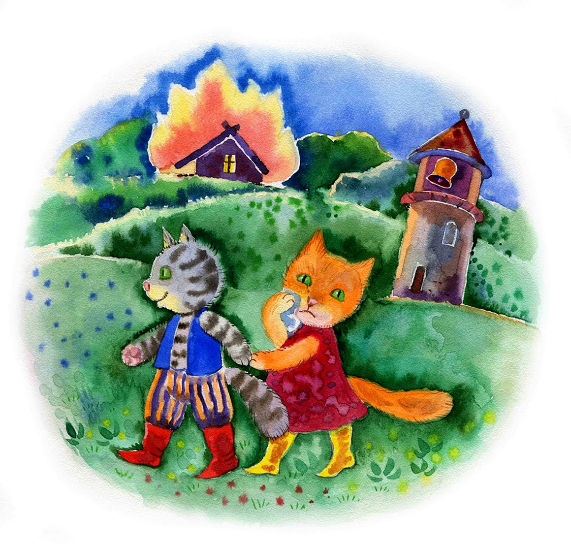 Картина сказки Кошкин дом