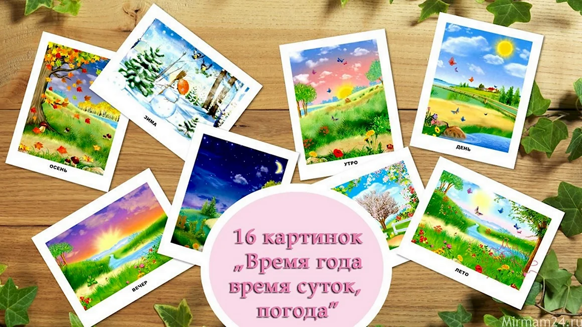 Карточки Домана части суток