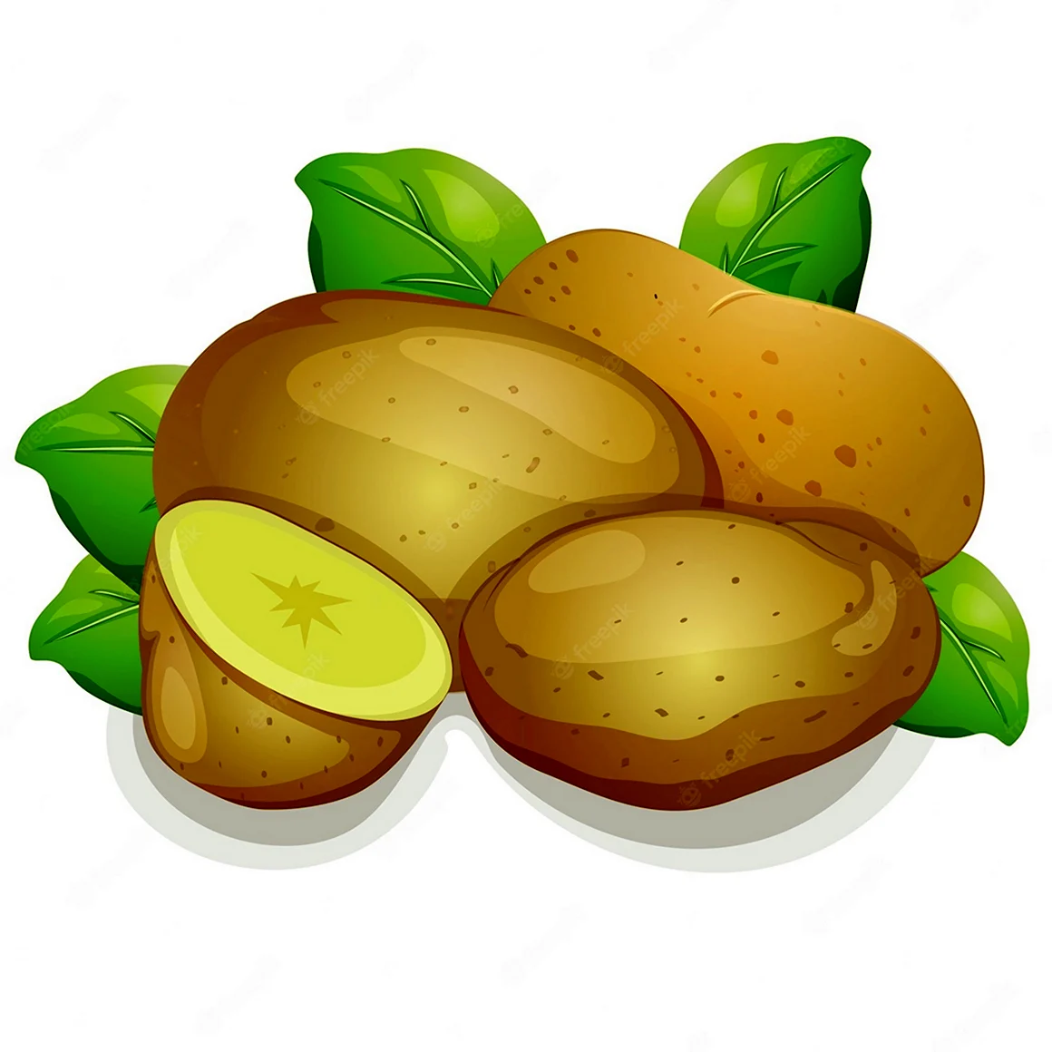 Картофель мультяшный