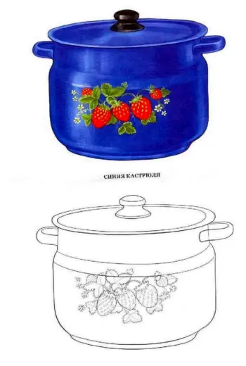 Кастрюля раскраска