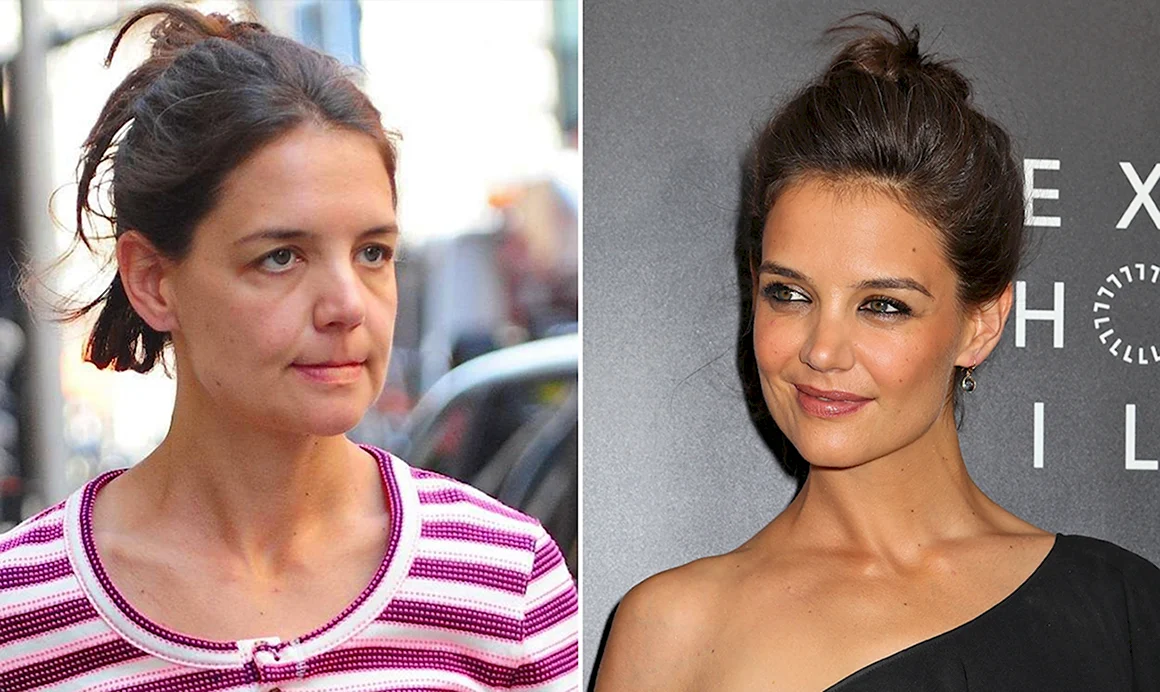 Katie holmes без макияжа