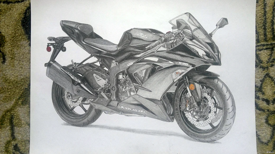 Kawasaki Ninja ZX 6 R рисунок