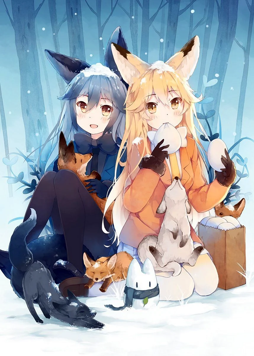 Kemono friends аниме лиса