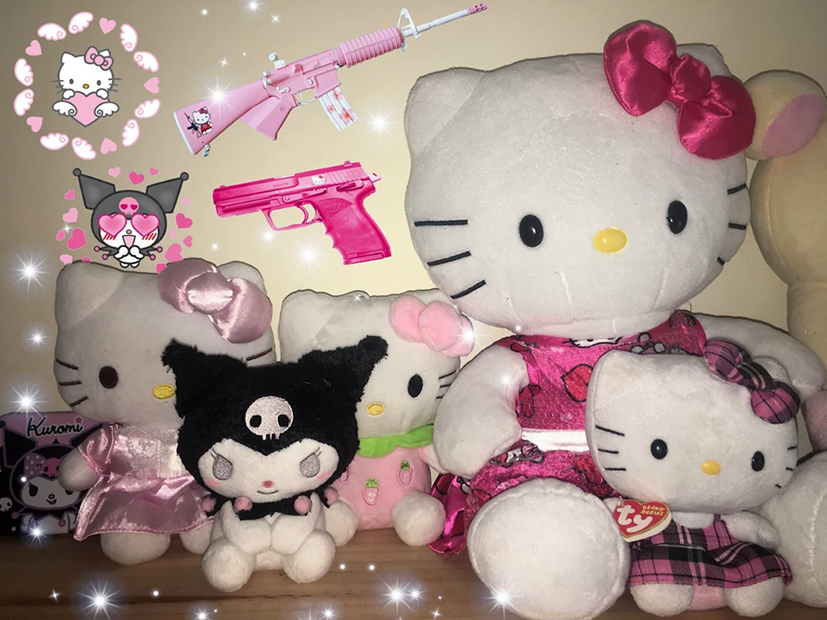 Хелло Китти Kuromi розовый