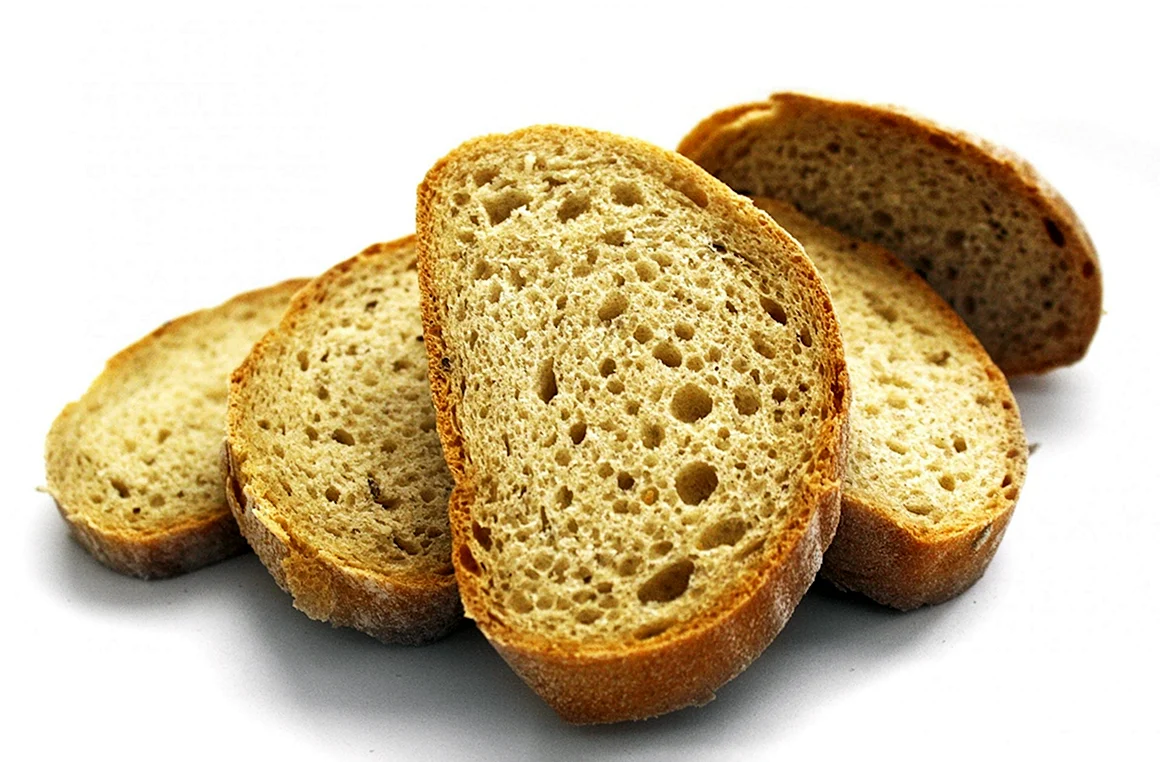 Хлеб на белом фоне