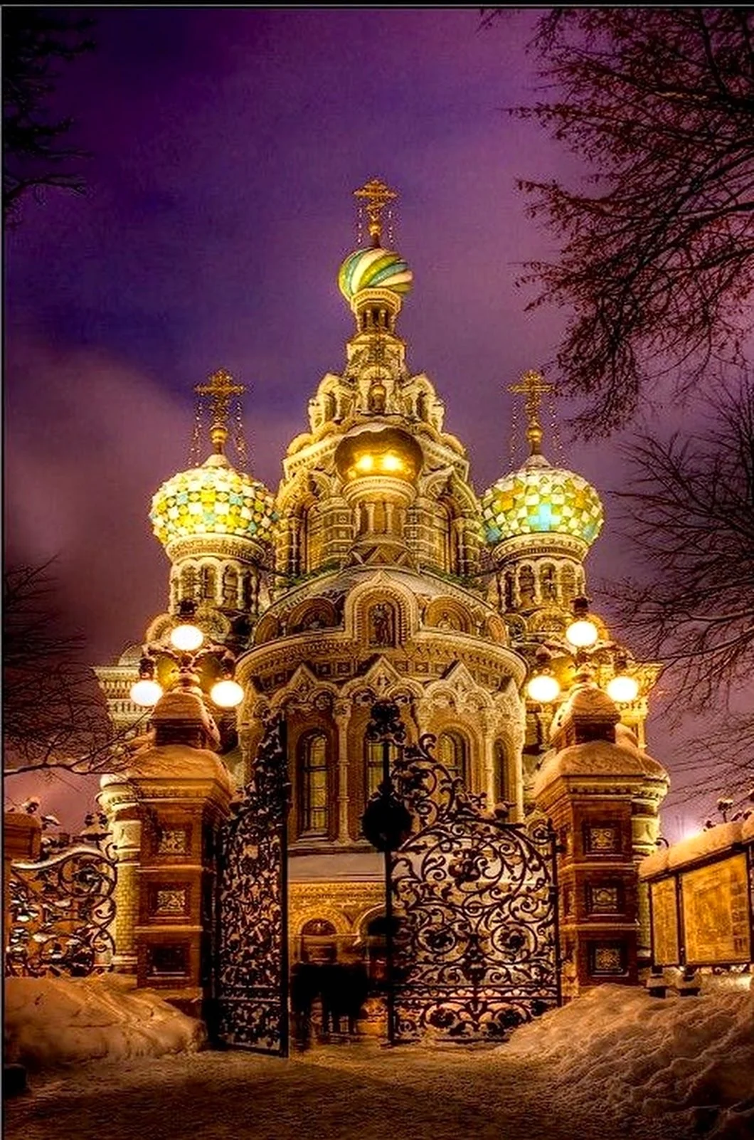 Храм Спаса-на-крови Санкт-Петербург зимой
