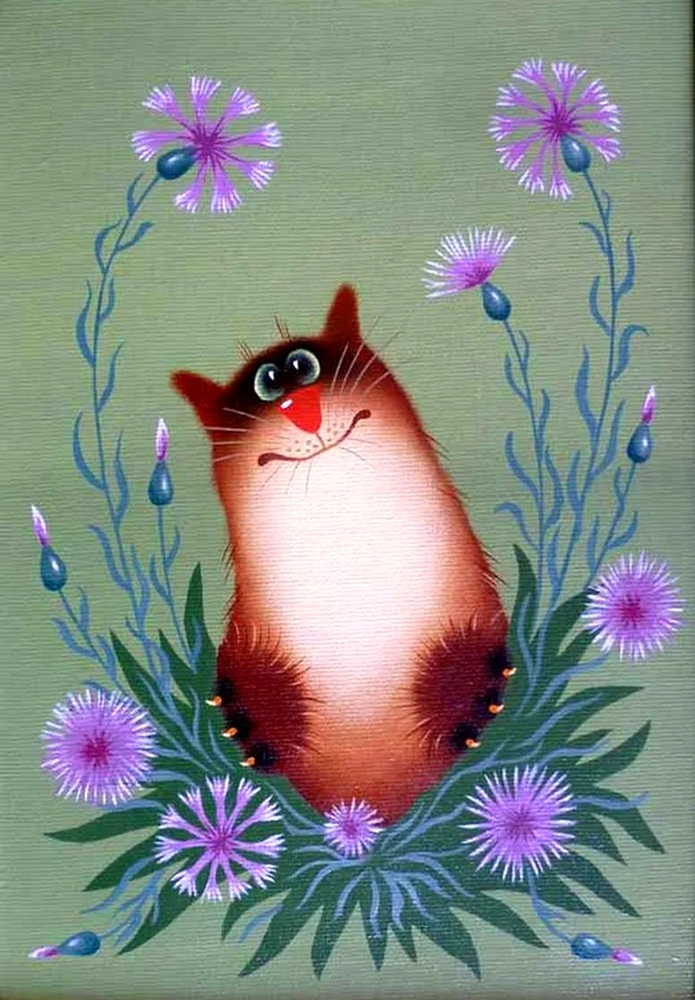 Художник Александр Зотов...коты