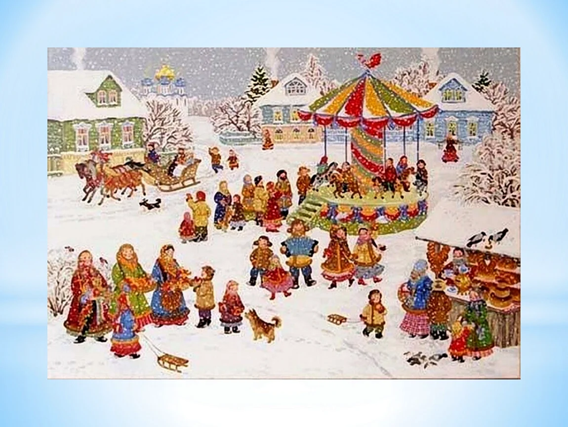 Художник Елена Уварова Масленица