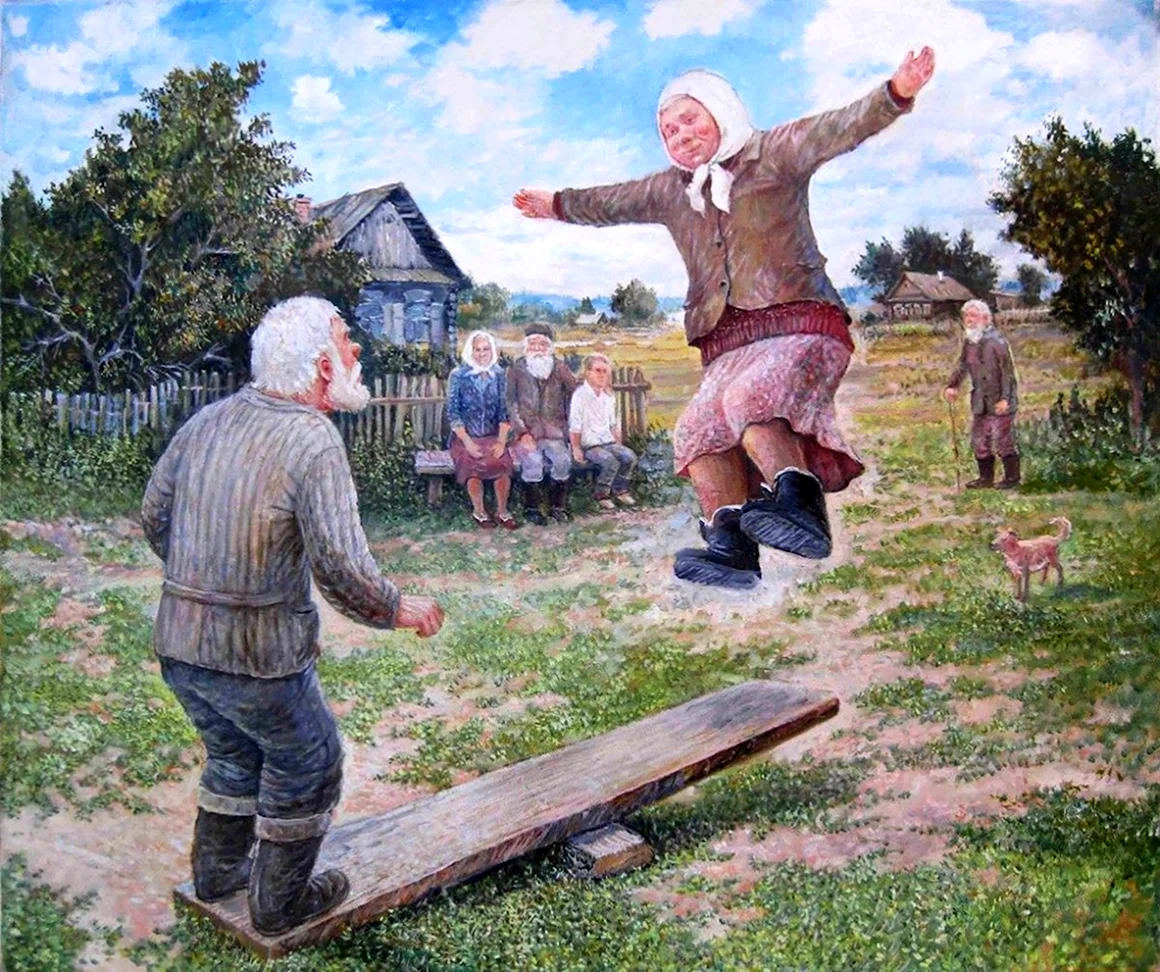 Художник Леонид Баранов. Цикл русская деревня.