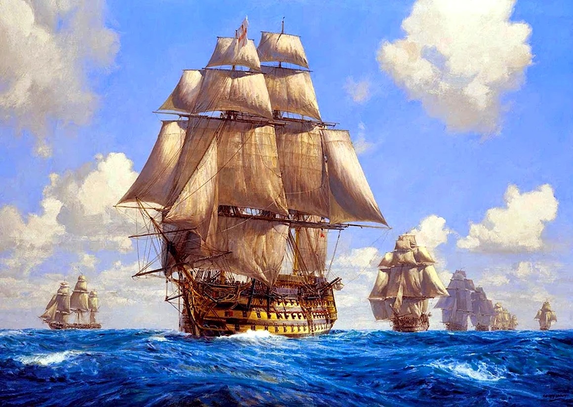 Художник маринист Geoff Hunt