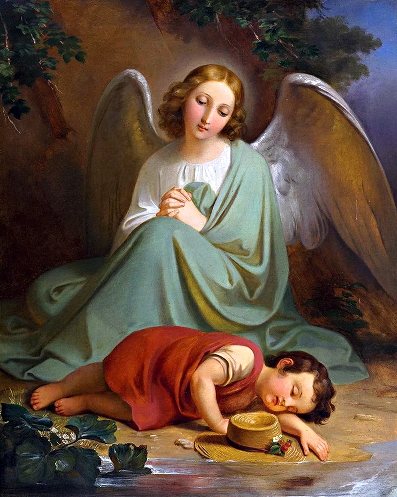 Художник Melchior Paul von Deschwanden Swiss 1811-1881