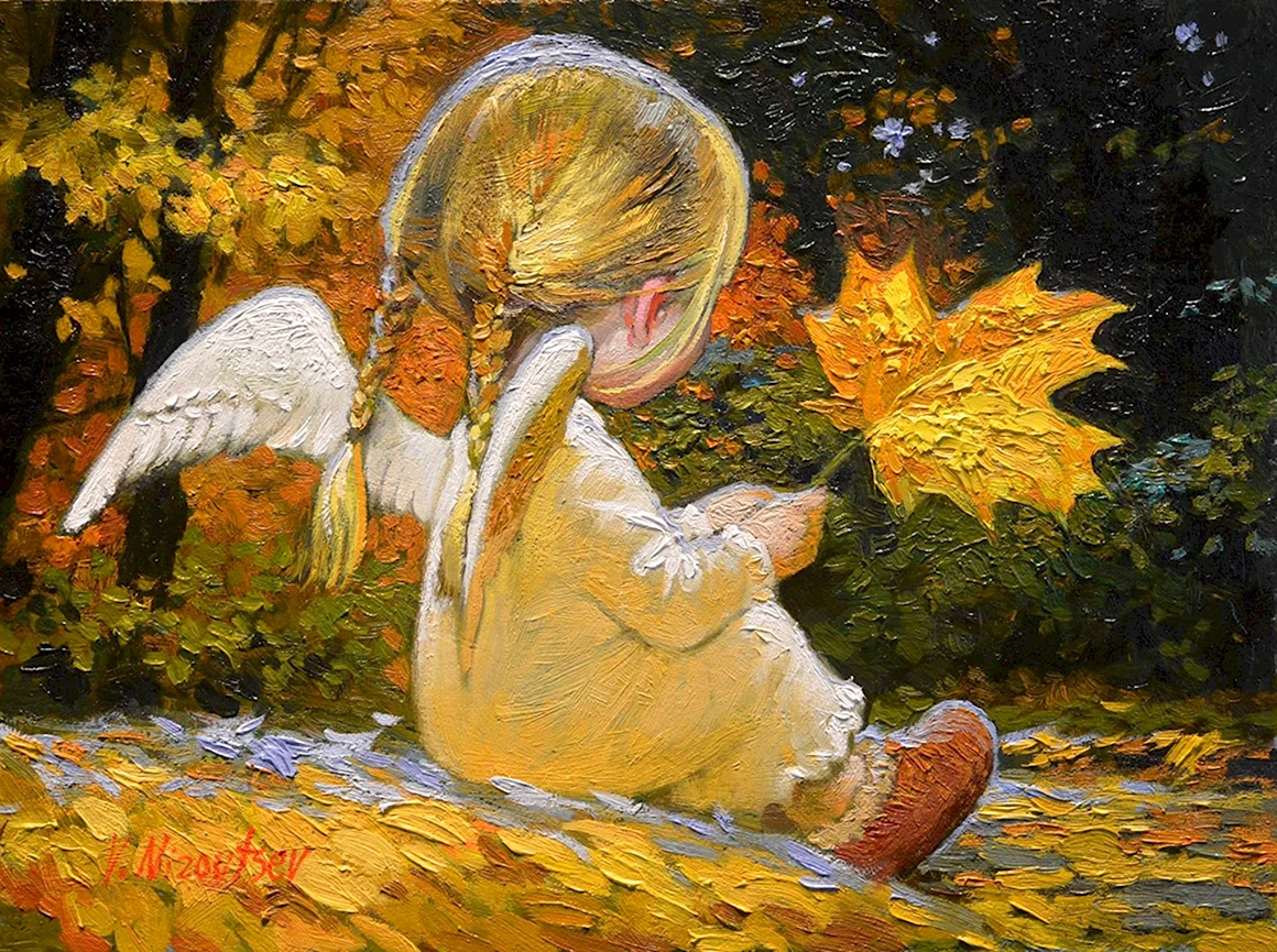 Художник Виктор Низовцев осенний ангел