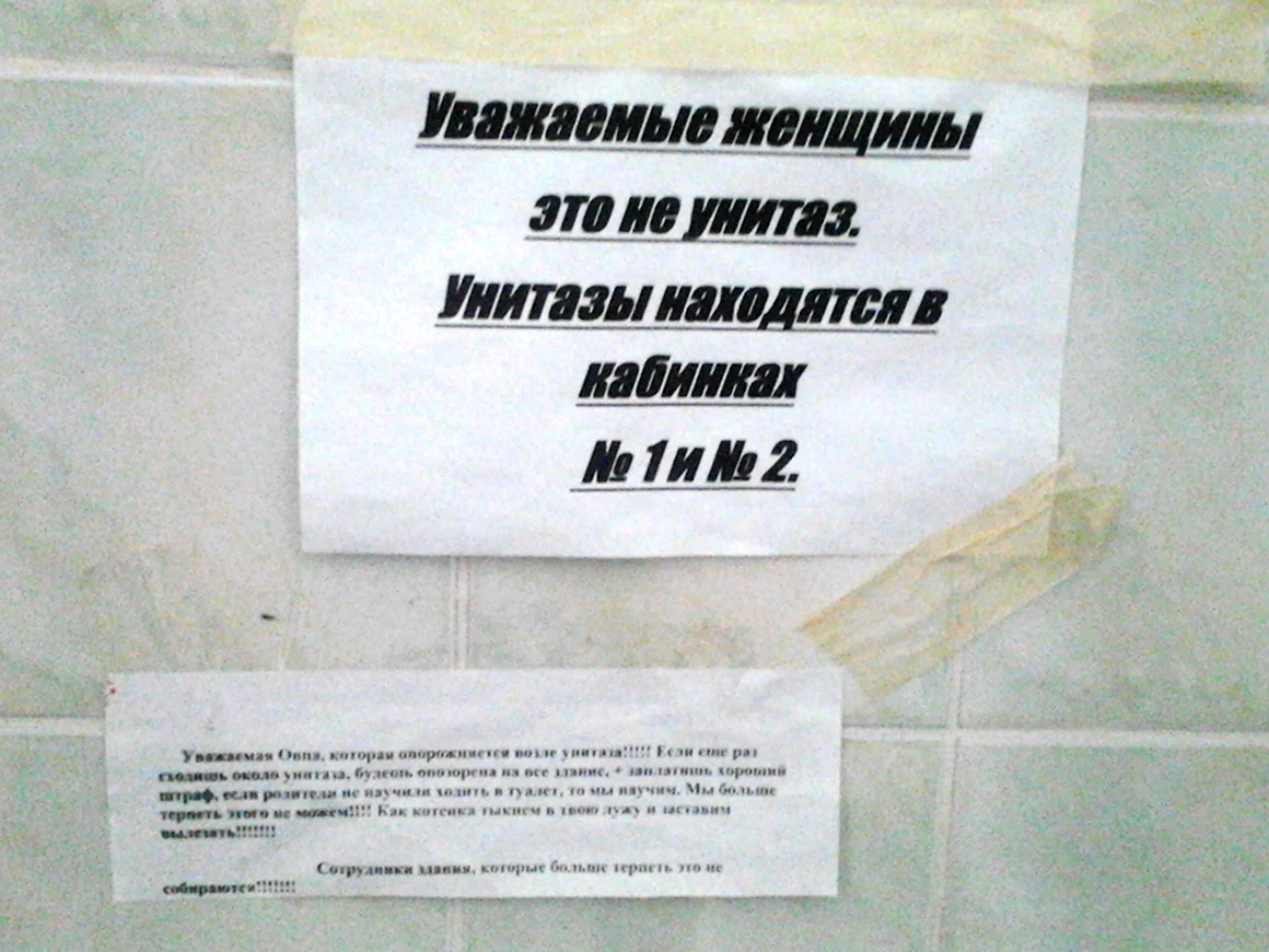 Китайская реклама для туалета