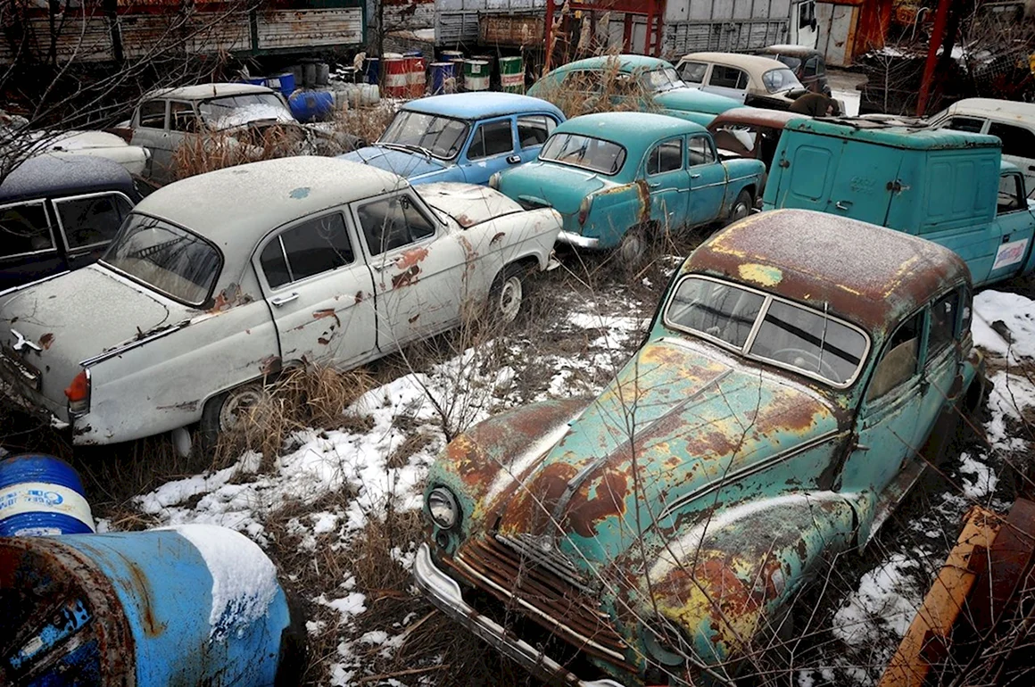 Кладбище автомобилей в Ставрополе