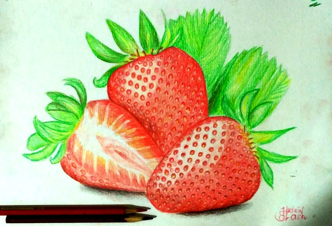 Клубника рисунок
